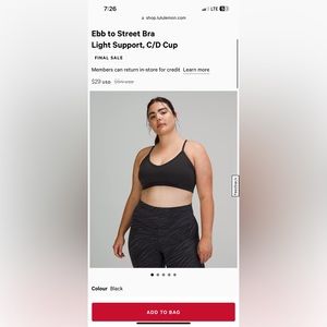 Lululemon bra